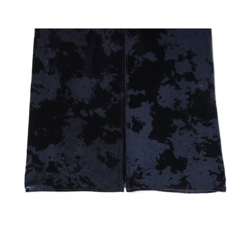 Frühling Herbst Frauen Samt Midi Kleid mit Metall Schnalle Lässig Elegante Dünne Drapierte frauen Lange Kleid Mode Weibliche Party Kleid