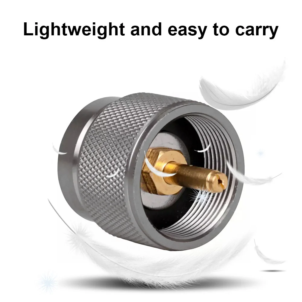 อะแดปเตอร์ถังแก๊สเตาตั้งแคมป์กลางแจ้งอะแดปเตอร์ถังแก๊สตัวแปลงหัวเตาแก๊สเตาหลอมแบบยาวอุปกรณ์สำหรับตั้งแคมป์