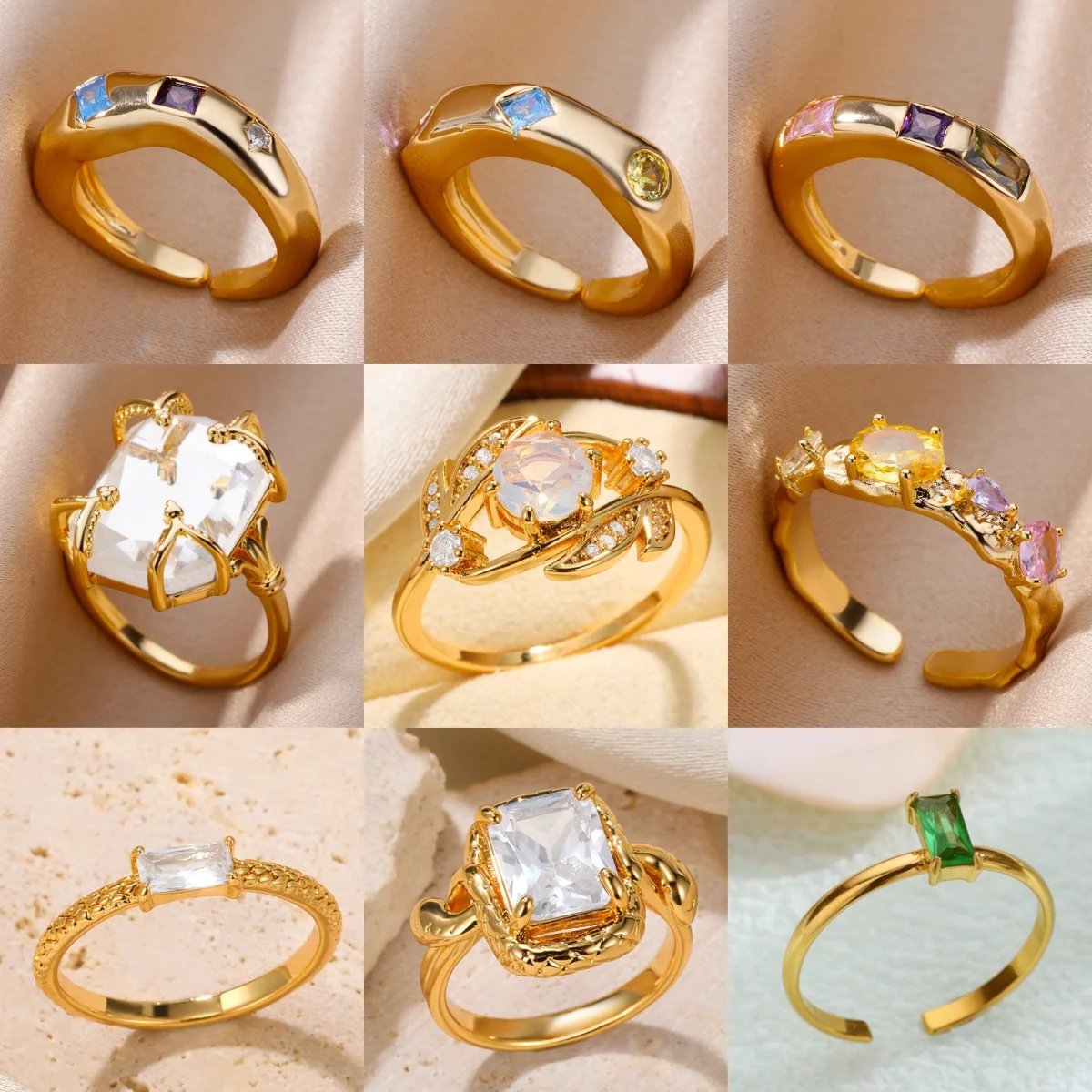 Klassische Creolen für Frauen, bunter Zirkonia, vergoldet, Luxus-Abschlussball, Party, Schmuck, Ring, Geschenk, kostenloser Versand