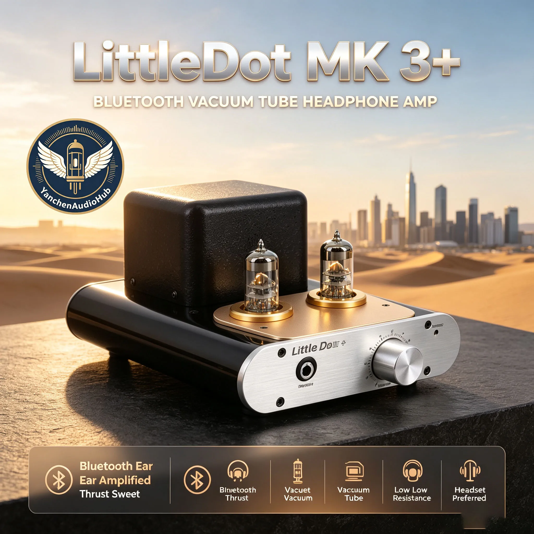 CHN 2027 Little Dot-MK3 Bluetooth Ear Amplified Thrust Sweet Vacuum Tube Low Resistance Headset Preferred