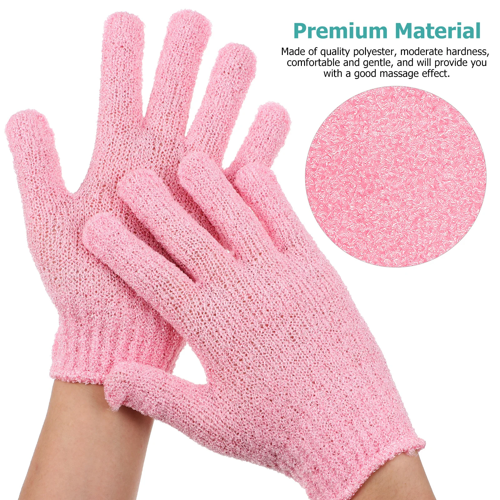 قفازات حمام للاستحمام للجسم لتقشير القفازات للنساء، قفازات حمام لغسل الجسم، أداة قفاز الدش للعناية بالبشرة #2