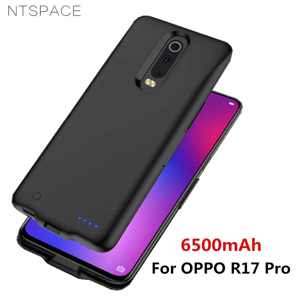 

NTSPACE Portable Battery Charger Cases For OPPO R17 Pro Battery Case 6500mAh Power Bank Case Charging Cover Extenal Battery