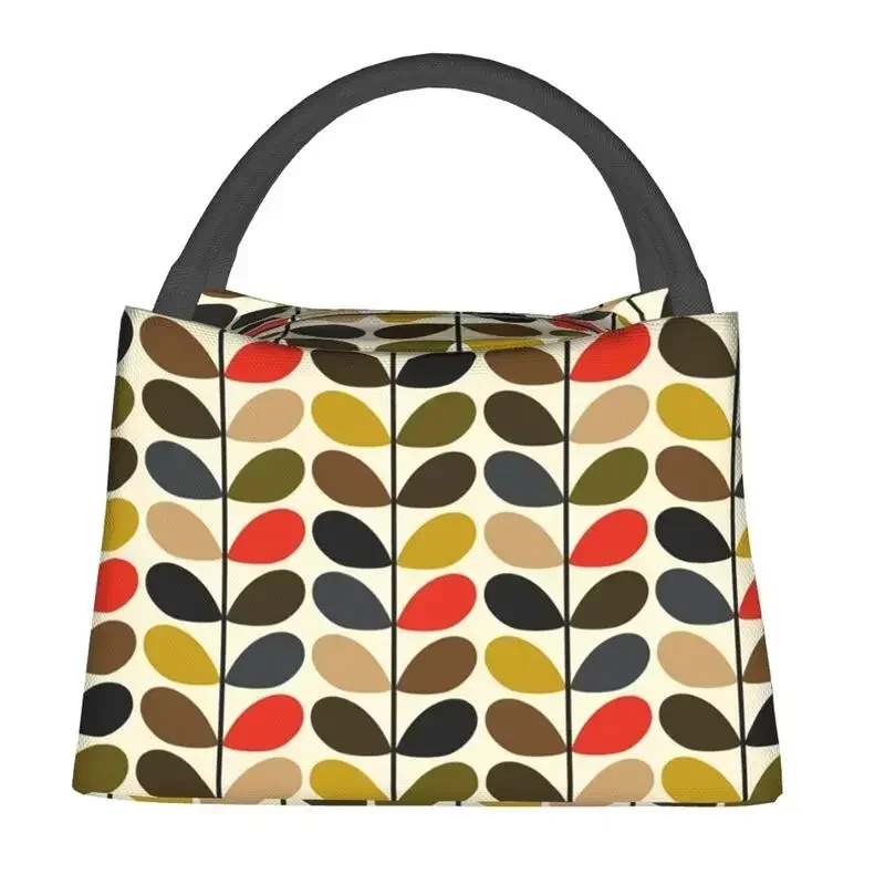 Custom Orla Kiely Lunch Bags Men Women Thermal Cooler Insulated Lunch Boxes for Work Pinic or Travel