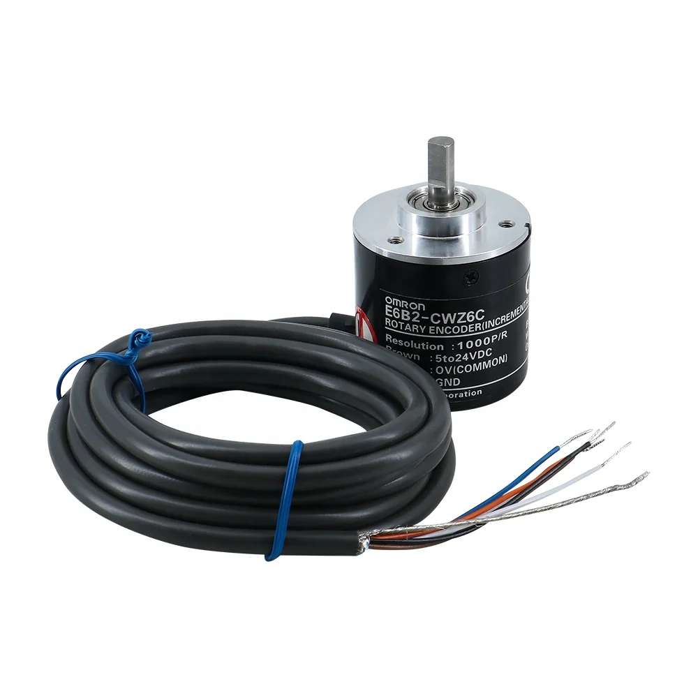 HLTNC 100 200 360 500 600 1000 1024 2000 2500 codificador rotatorio de ascensor fotoeléctrico Incremental de pulso serie E6B2-CWZ6C para Cnc