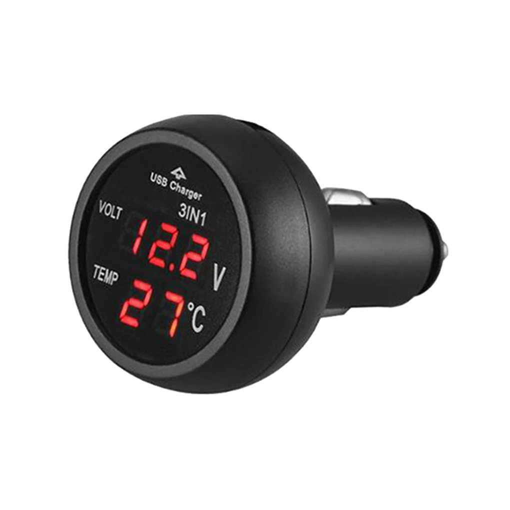 2/3/5 ABS Reliable Car Volt Meter Lighter And User-friendly For Accurate Measurement Cigarette Lighter