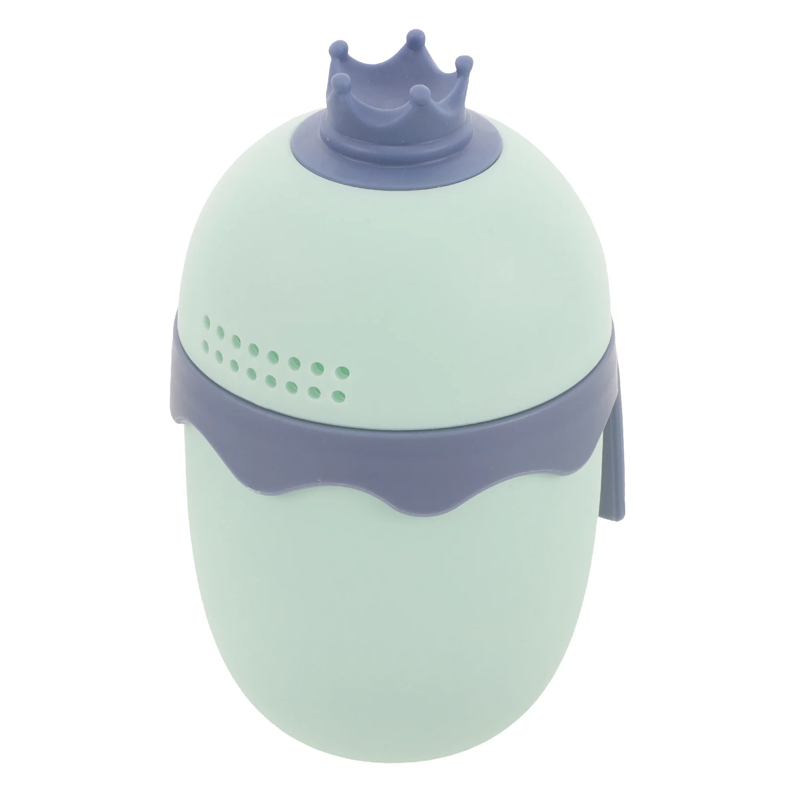 

Baby Bath Water Pourer Cup Rinser Shampoo Spoon Large Opening Leakproof Design Multifunctional Crown Shape Bath Toys