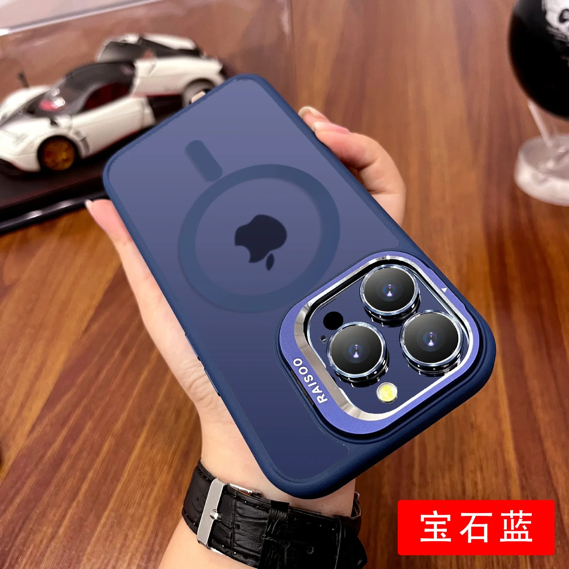 Matte skin feel iPhone 12 13 14 15 phone case with lens film lens holder magnetic phone case PC material iphone case wholesale