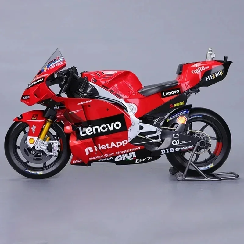 Gorący w magazynie 1:6 Maisto Ducati Desmosedici Diecast Model 2022 Moto Gp Ducati Lenovo zespół luksusowy pojazd samochód zabawki prezent dla dzieci