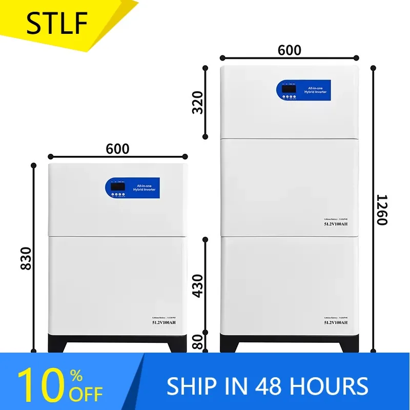 

Гибридный инвертор XMSJ All-in-One с литиевой батареей 5 кВт/ч, 6 кВт, 10 кВт, солнечный инвертор 5 кВт и литиевой батареей 51.2В на 6000 циклов