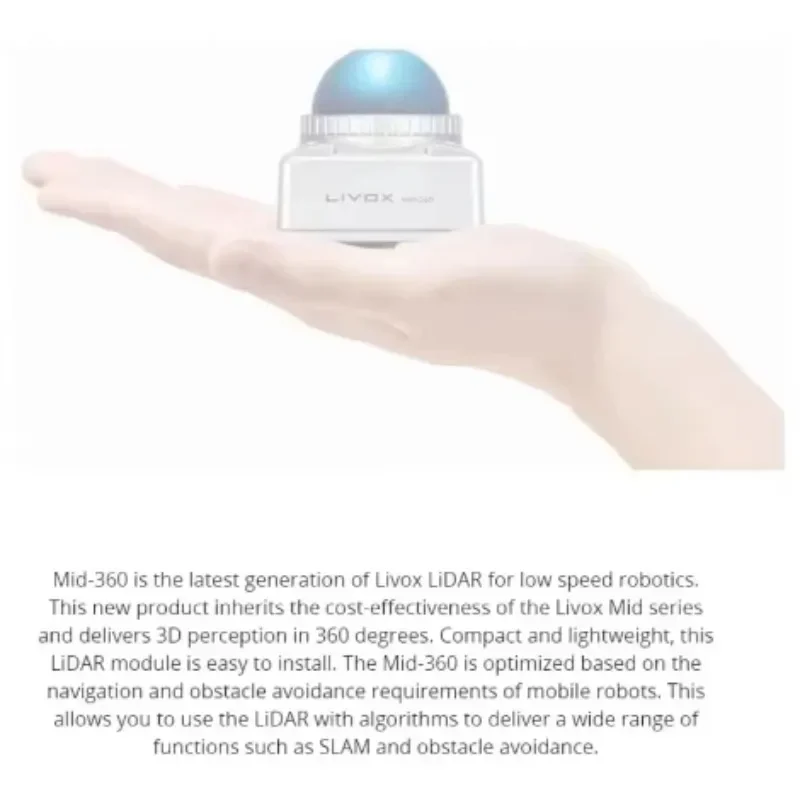 Mid360 Lidar for Self-driving Robots Livox Mid-360 Lidar Minimal Detection Range Original in Stock