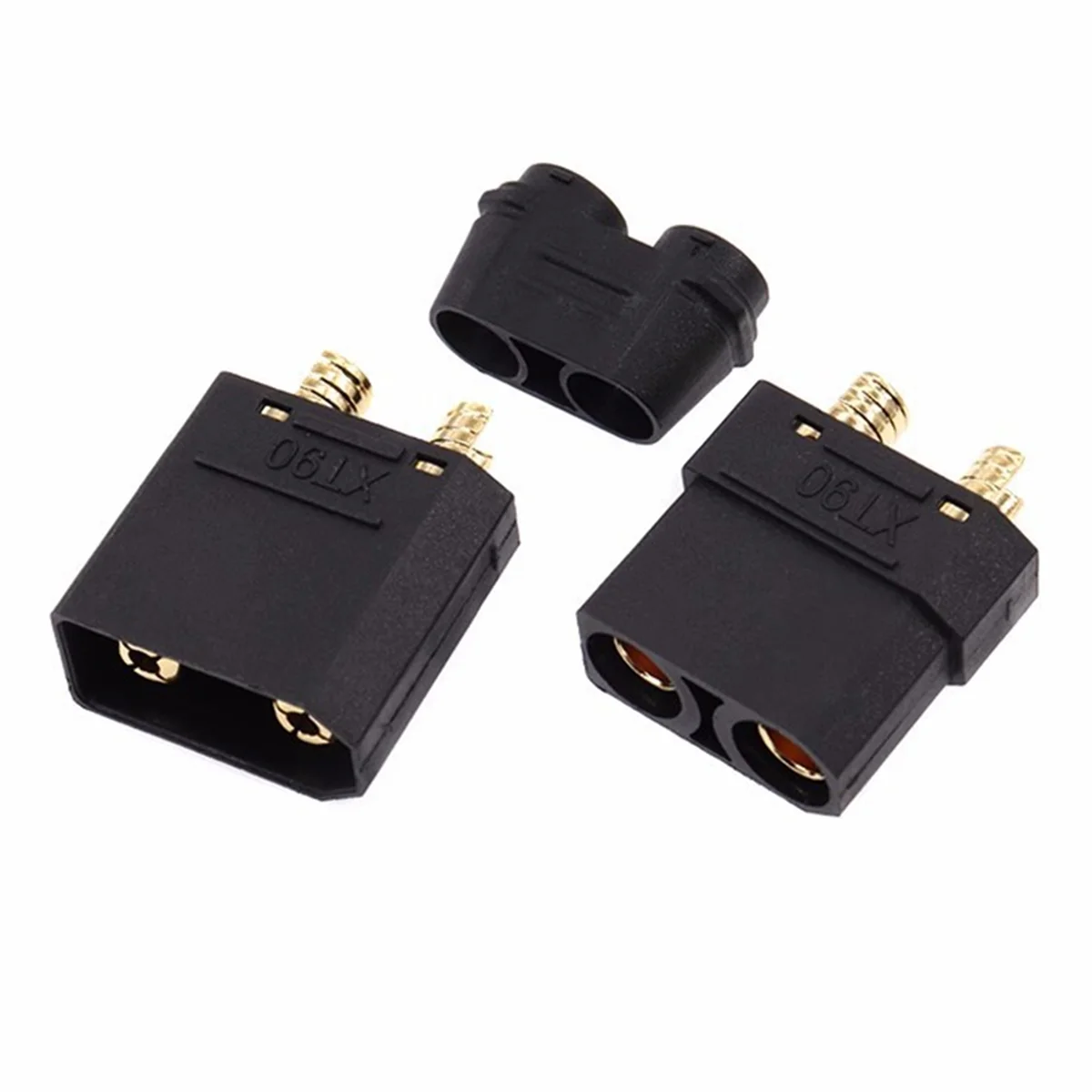 AA98 10쌍 XT90 커넥터, RC Lipo 배터리 ESC 모터용 검정색 암수 플러그