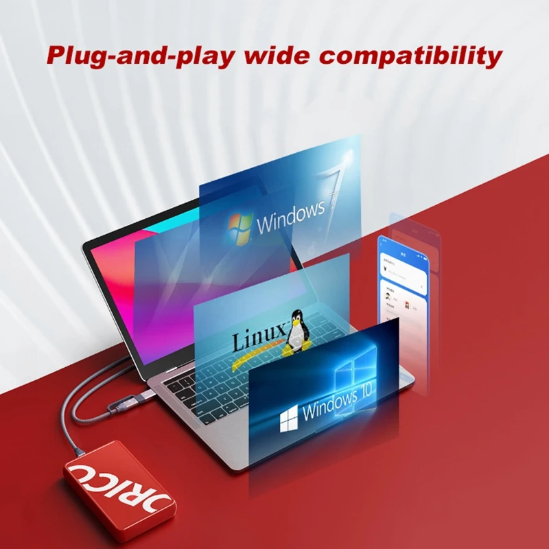 ORICO 2.5 Inch SATA SSD Hard Drive Enclosure Mobile Hard Disk Box HDD Adapter Type-C External Hard Drive Case