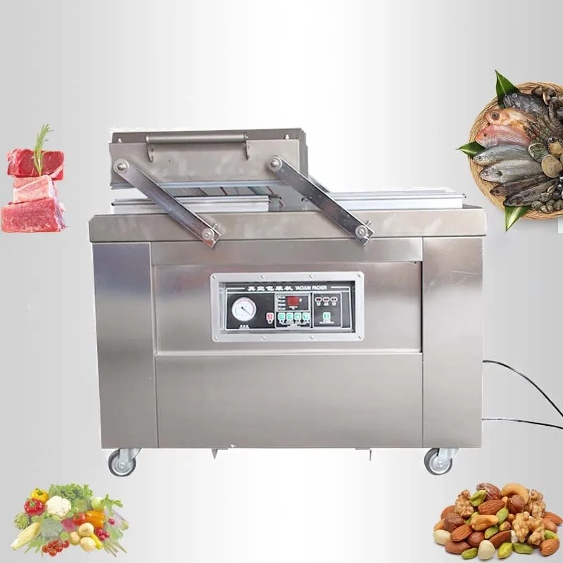 Local specialty dried fruit food double chamber vacuum packaging machine suction sealing machine