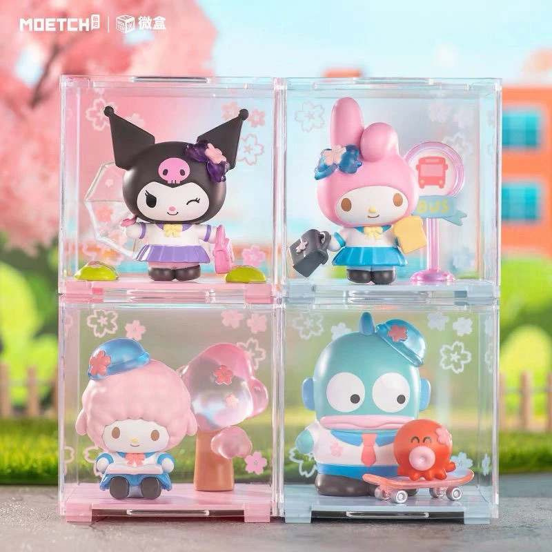 

Sanrio Star Academy Micro Box Blind Box Collection Hello Kitty Kuromi Pochacco Gifts Toy Model Anime Figures Collect Ornaments
