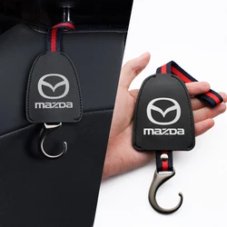 Car Seat Headrest Hooks Leather Car Seat Back Hanger Hook For Mazda 3 6 2 CX30 CX-3 Atenza Axela Demio CX-5 CX5 CX8 Accessories