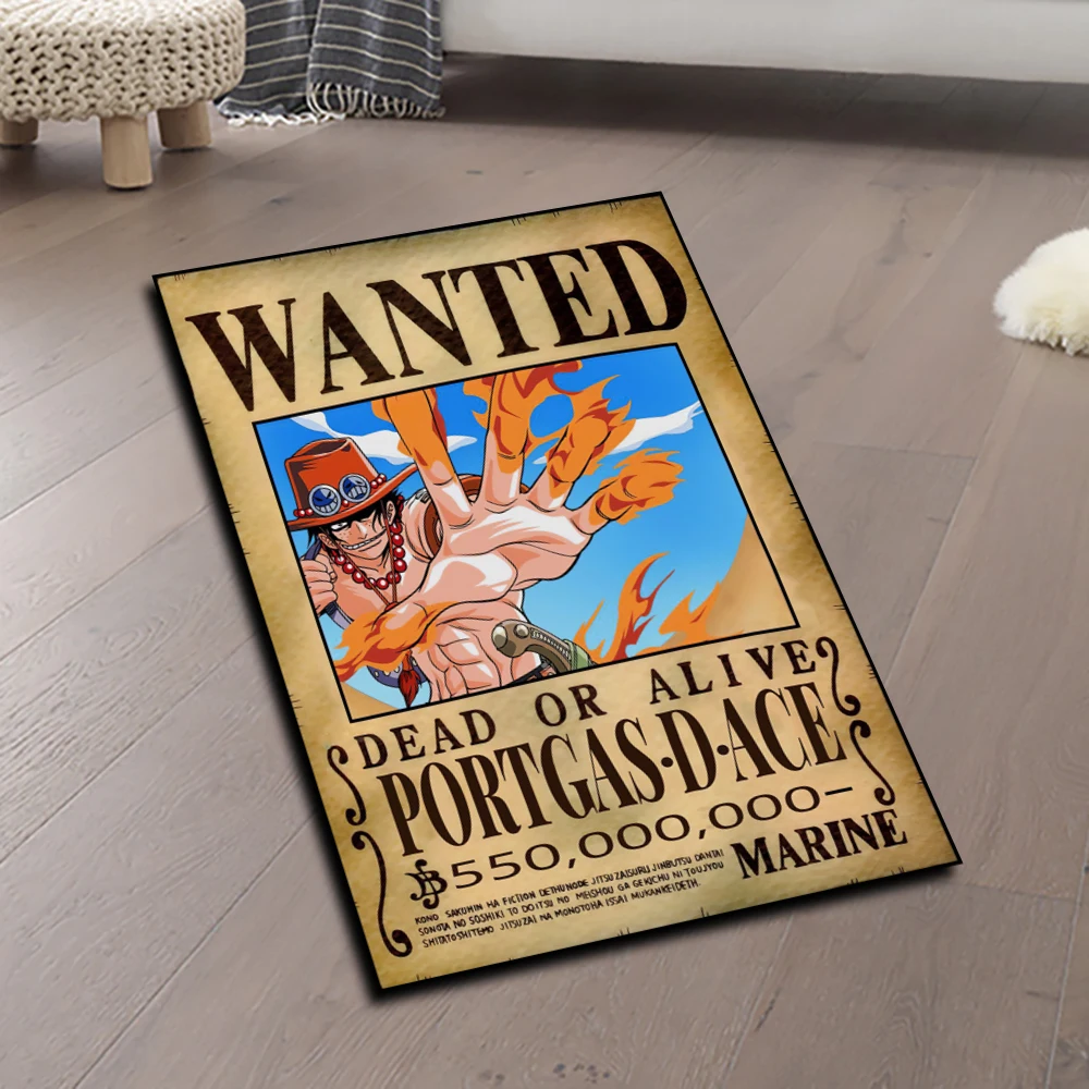 

Animes Rug Popular Style Luffy Sanji One Piece Nika Form Ace Customize Cartoon Rug Handmade Carpet Area Rug for Home Decor