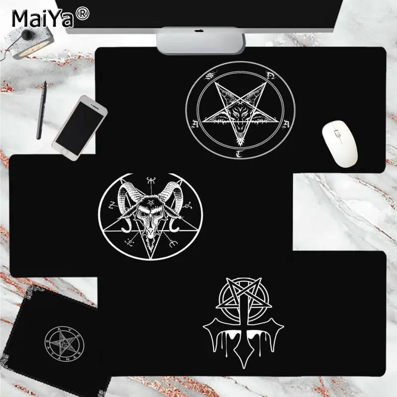 Maiya Devil Goat Satan In Stocked Comfort Mouse Mat Gaming Mousepad Size for Cs Go LOL Game Player PC Computer Laptop