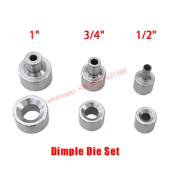 3 Piece Dimple Die DIY Dimple Plates | Flaring Tool 1/2