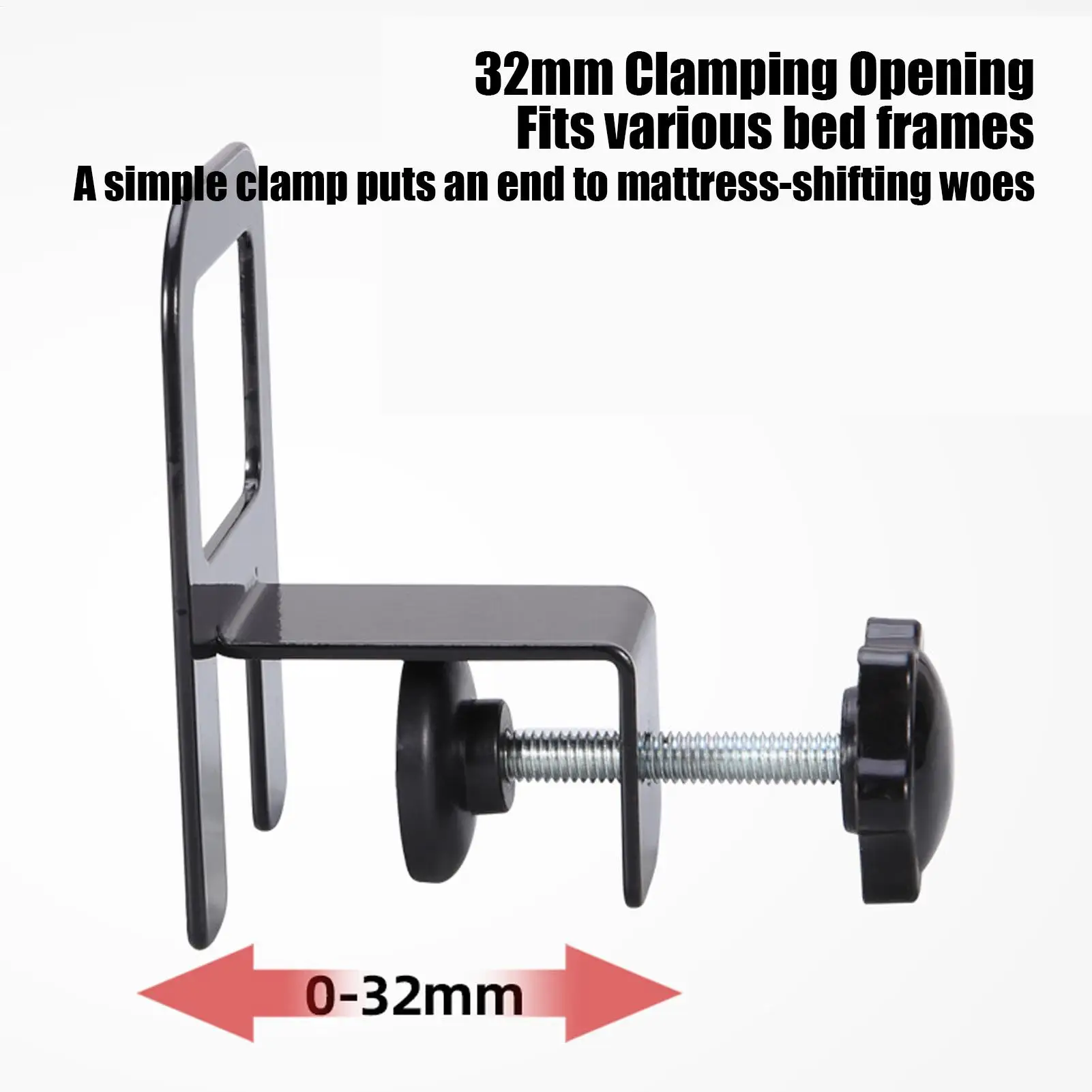Mattress Holder 6-Piece Metal Stable Rug Support Gripper Barrier Mattress Slide Stopper For Metal Frame For Couch Corner Rug