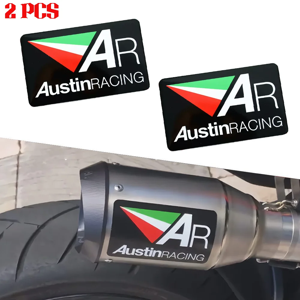 

For Austin Racing Escape Exhaust Stickers Motorcycle accessories Kawasaki Honda Suzuki BMW KTM CFMOTO Aprilia Ducati Yamaha MT07