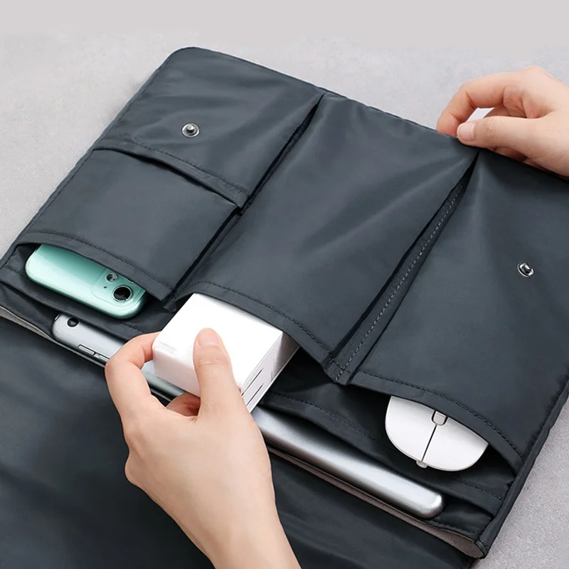 Fotografia 6: Capa protetora para laptop, capa para 13 14 15 16 polegadas xiaomi lenovo dell macbook air pro capa à prova d'água bolsa para laptop masculina e feminina