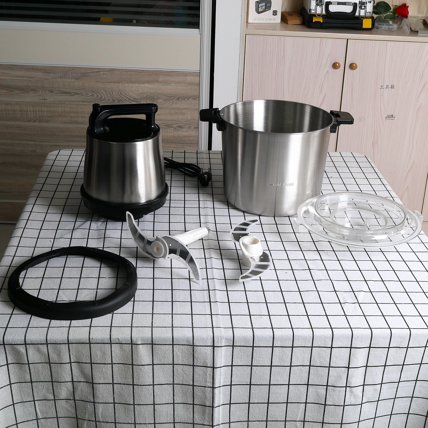 6/8/12L Large Capacity Food Processor Meat Grinder Vegetable Blender Fufu Pounding Machine for Yam Mixer view 5