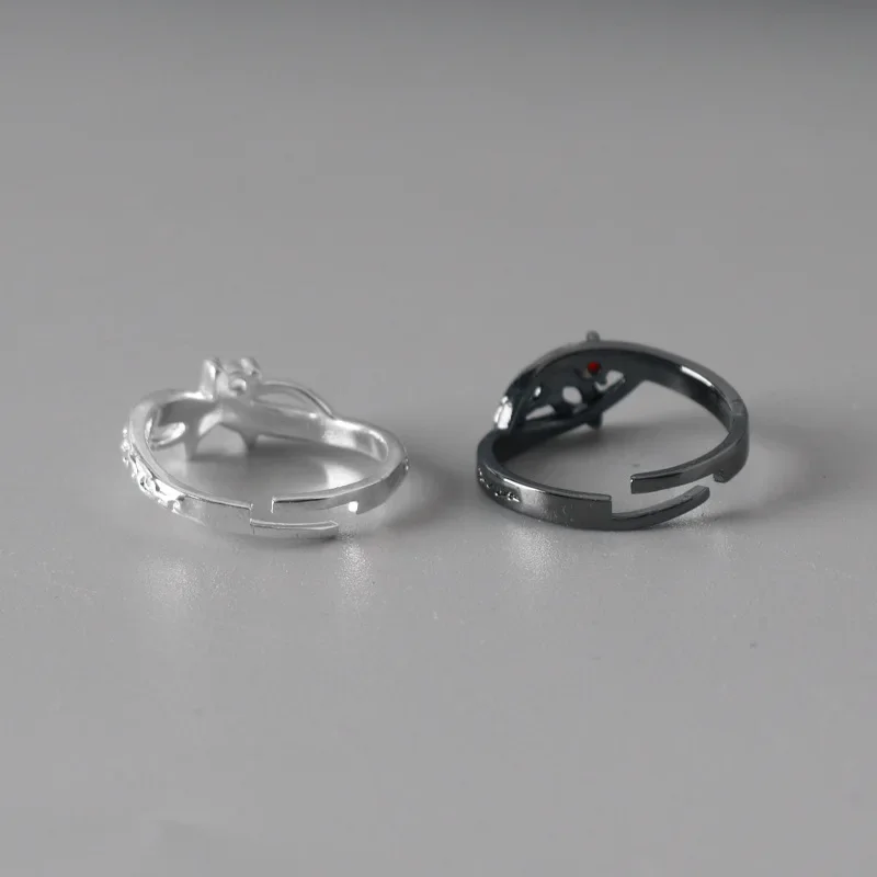 Game Persona 5 Ring Amamiya Ren Fox Mask Adjustable Finger Rings for Women Men Cosplay Jewelry Accessories Gift