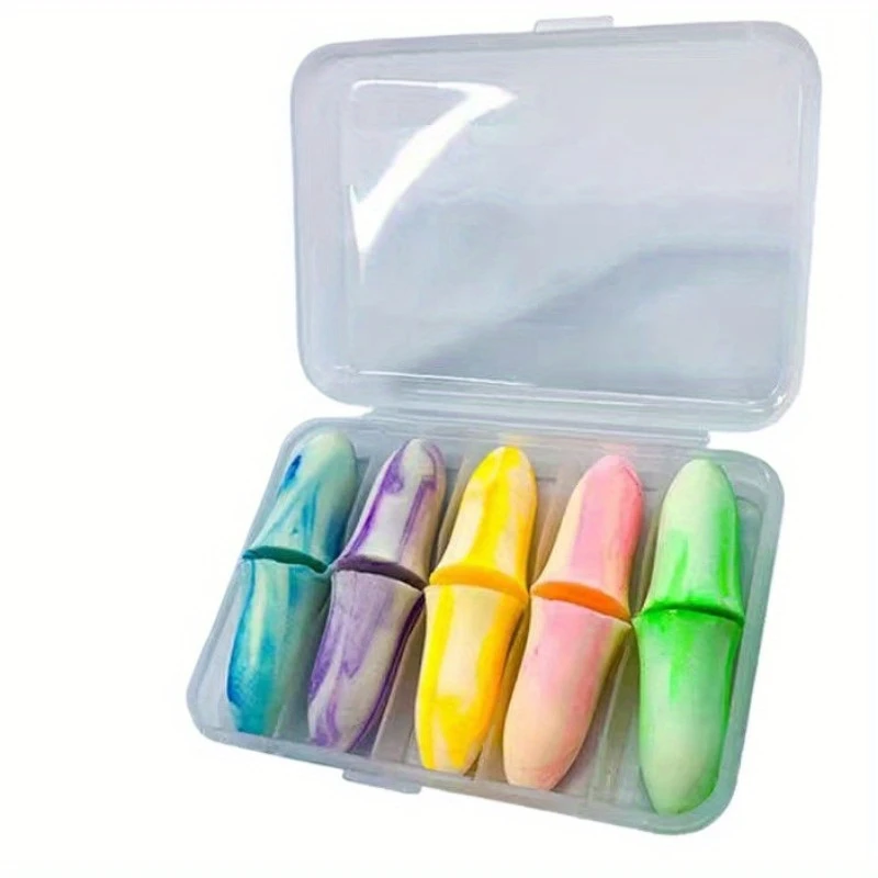 

10Pcs Reusable Memory Foam Earplugs Anti Noise Sleep Earplug Soft Slow-Rebound Ear Plug Noise-Cancelling Earplugs