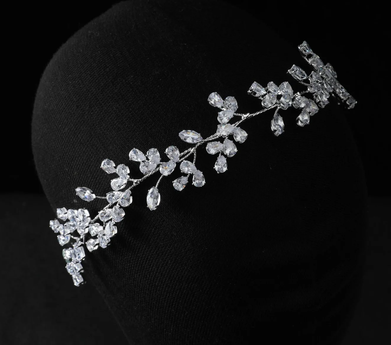 Crystal Bridal Headbands Wedding Headdress Zirconia Bride Tiaras Hairbands Women Girl Diadem Party Prom Hair Jewelry Headpieces