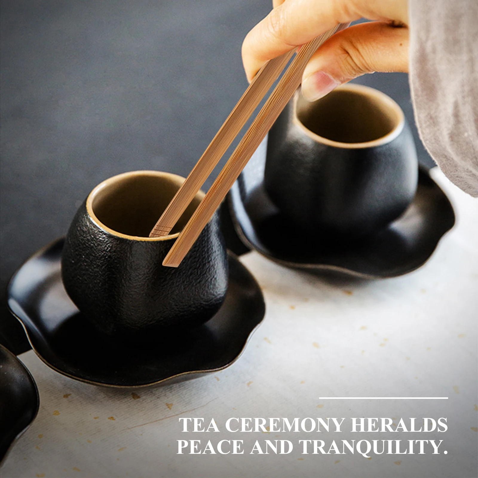 

Tea Ceremony Bamboo Clip Clamp Tong Clips Serving Tongs Kitchen Food Cookies Anti-scald