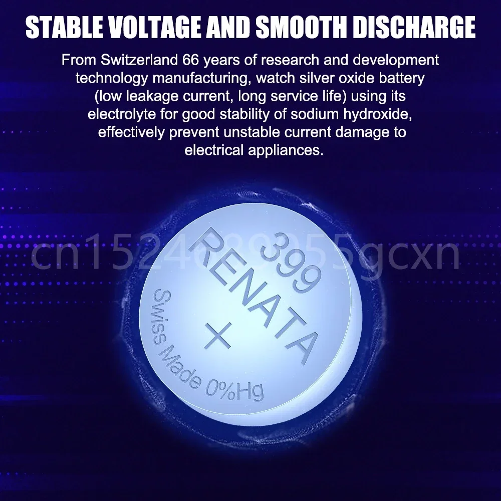 時計用Renata酸化銀電池,ボタンコイン電池,399,sr927sw,ag7,lr927,lr57,sp395,lr927w,1.55v,オリジナル,100%