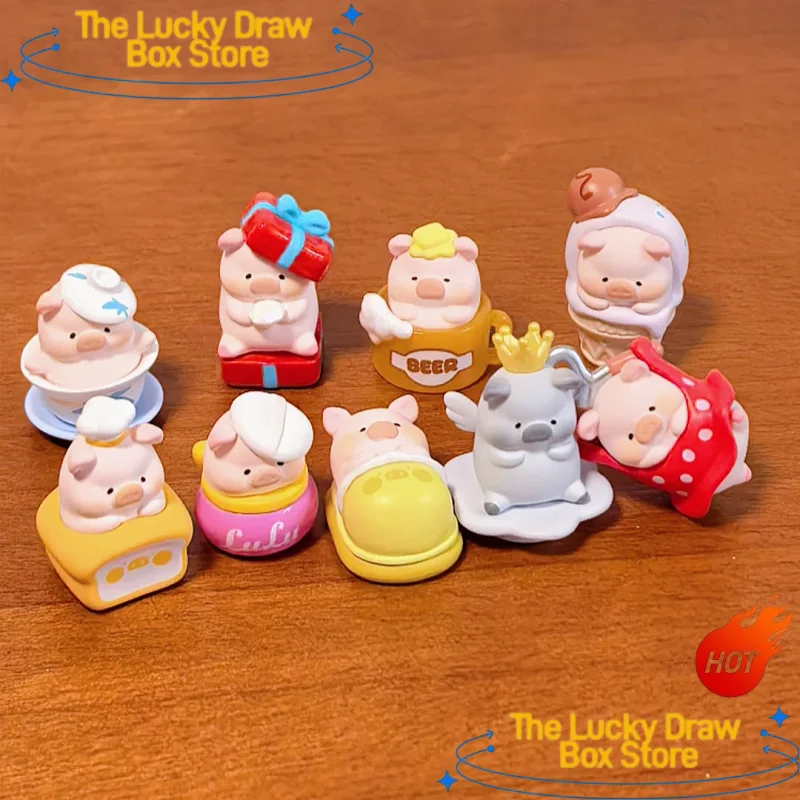 Mini Lulu das Schweinchen Plaza-Serie Blindbox-Figur - Exquisite Hängekarte, Modischer Taschenanhänger & Schlüsselanhänger-Spielzeug