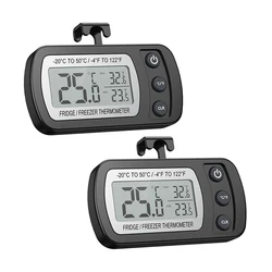 Digital Freezer Room Thermometer Large LCD Waterproof Refrigerator Thermometer Magnetic Back& Hook for Kitchen Home Restaurant