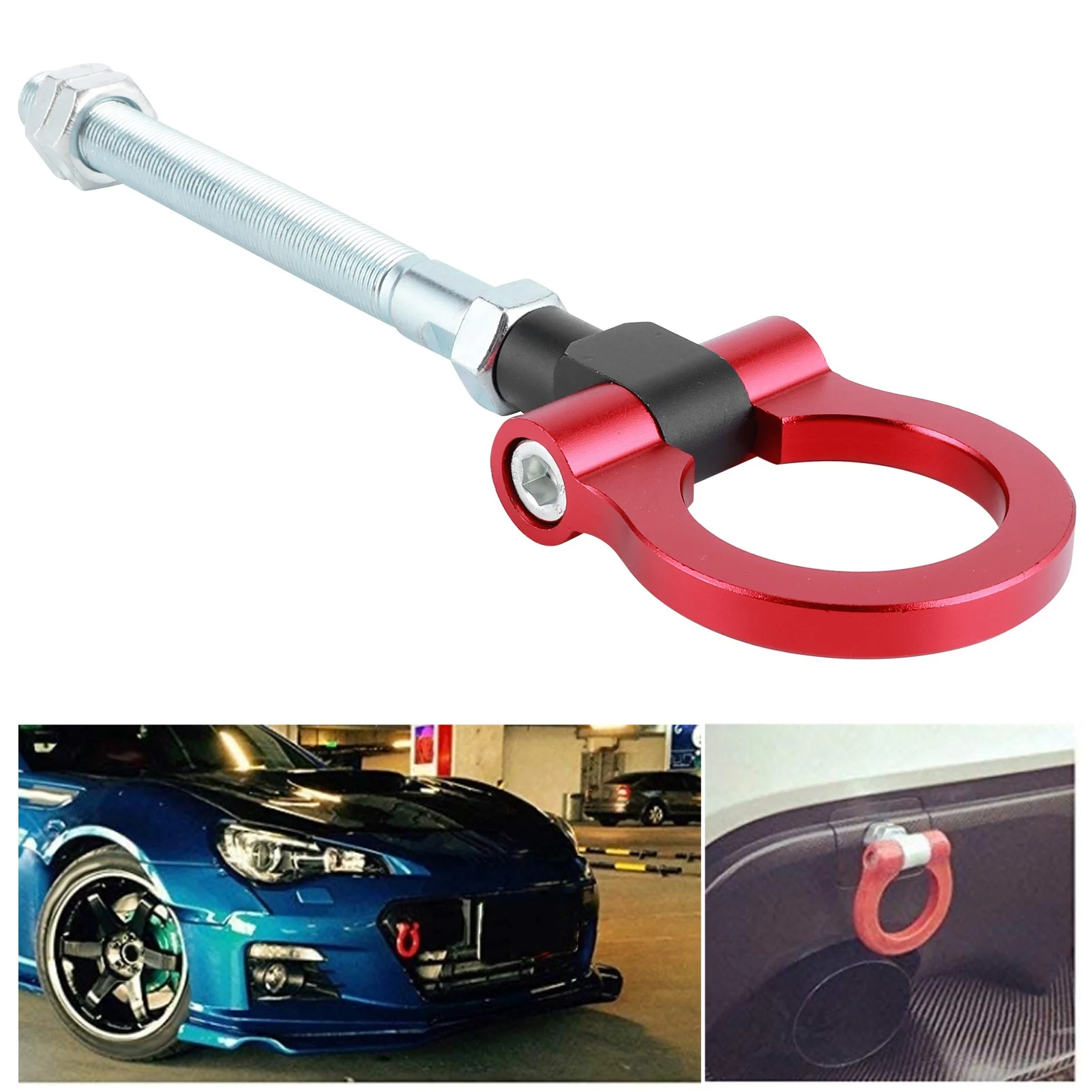 

Heavy Duty Tow Hook Folding Ring Racing IS2303 Fit for Subaru BRZ / Impreza / WRX / STi