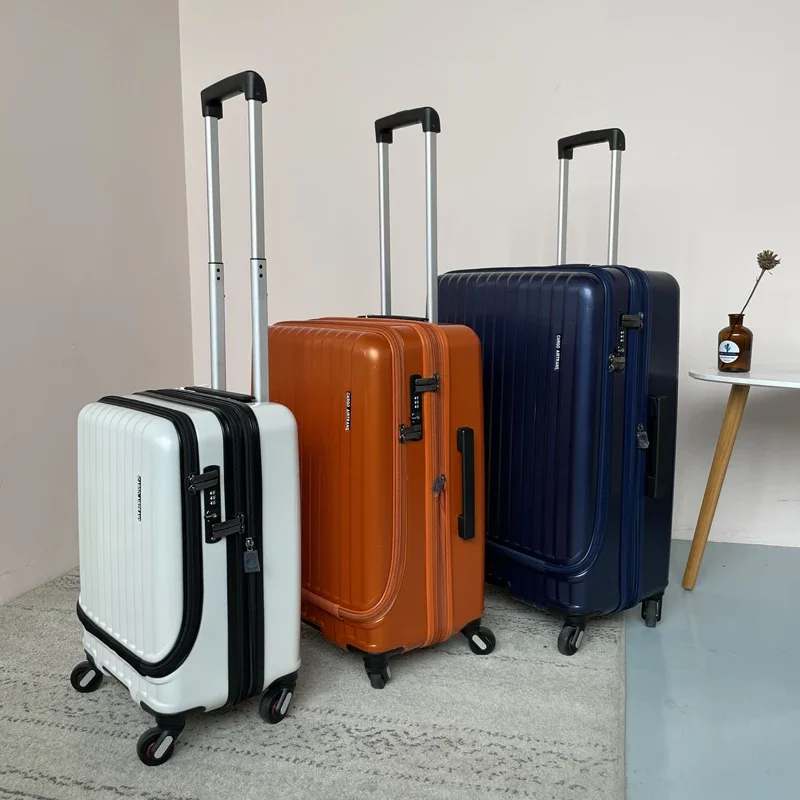 Exit opening 20 boarding trolley case Japan YKK expandable 28-inch silent universal wheel luggage suitcase