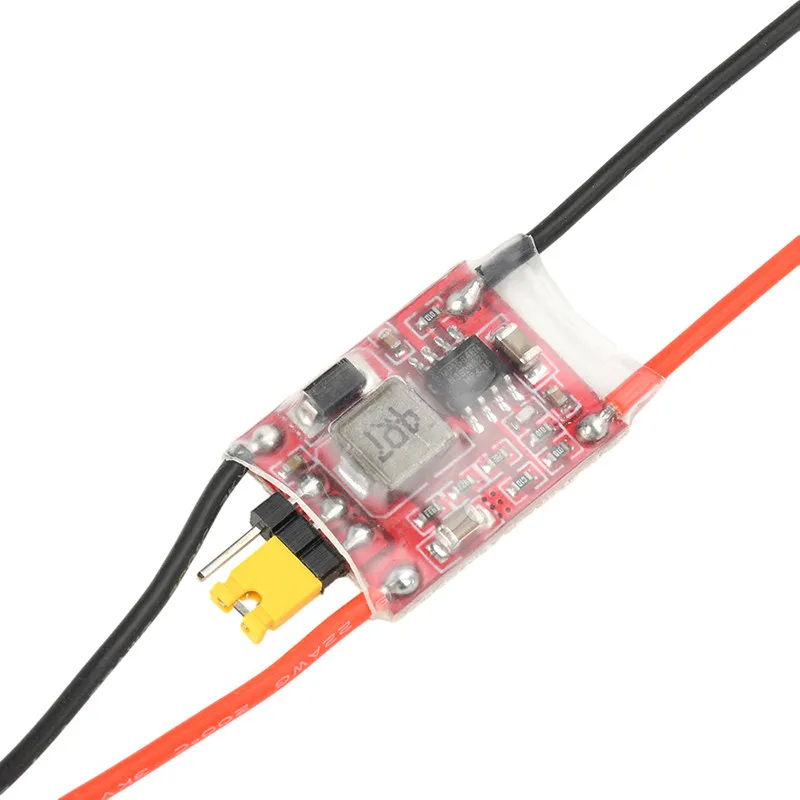 2pcs 3A UBEC Anti-interference Switch Power Supply 2S-6S Switchable External BEC 5V12V Fixed Wing RC/FPV