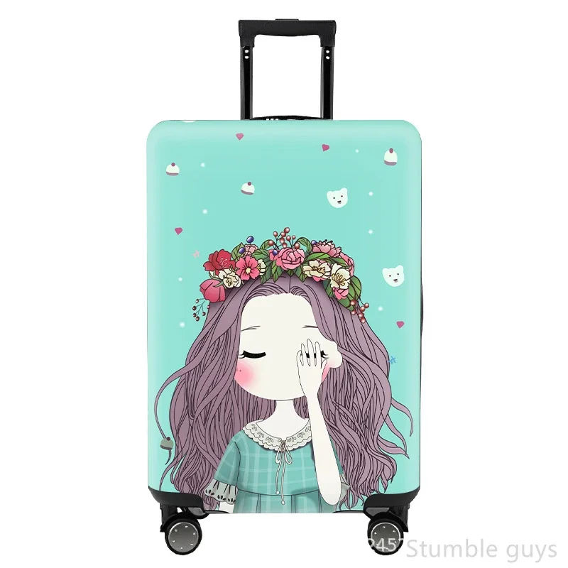 

Эластичный пылезащитный чехол для чемодана, защитный, устойчивый к царапинам, растягивающийся чехол для багажа, полезный для путешествий, подходит для чемоданов 18-32 дюймов.