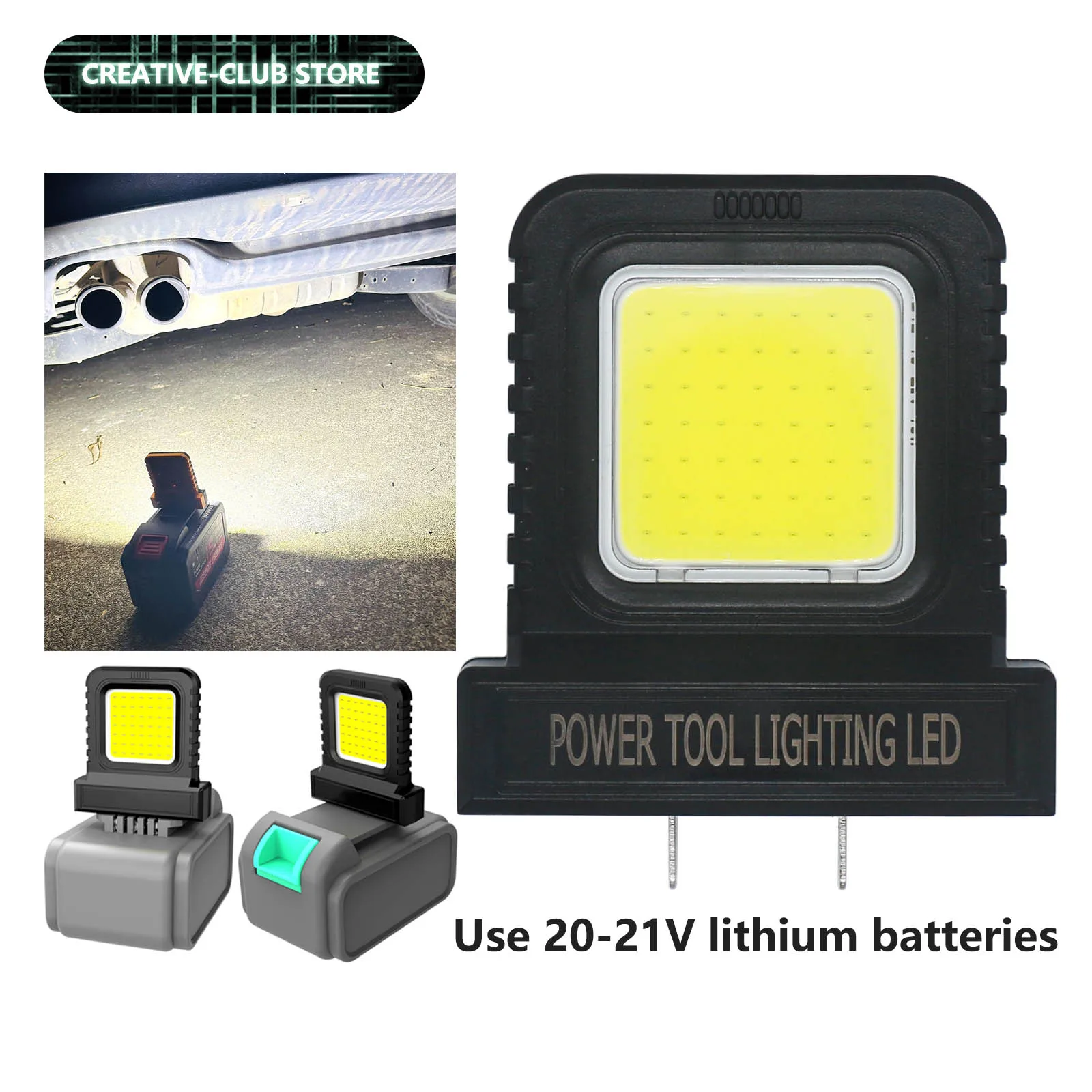 LED Module Camping Lamp LED Work Light for 20V-21V Power Work Light Garage Workshop Outdoor Construction Power Tool Accessories