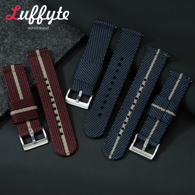 

Nylon Canvas Watch Bands 20mm 22mm Wristband Bracelet Men's and Women's Quick Release Sport Military Wristwatch Strap