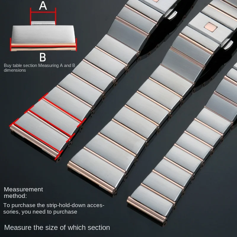 قسم تمديد حزام للأوميجا ، أجزاء حزام فولاذية ، كوكبة كم تمديد نسر مزدوج ، موصل معدني