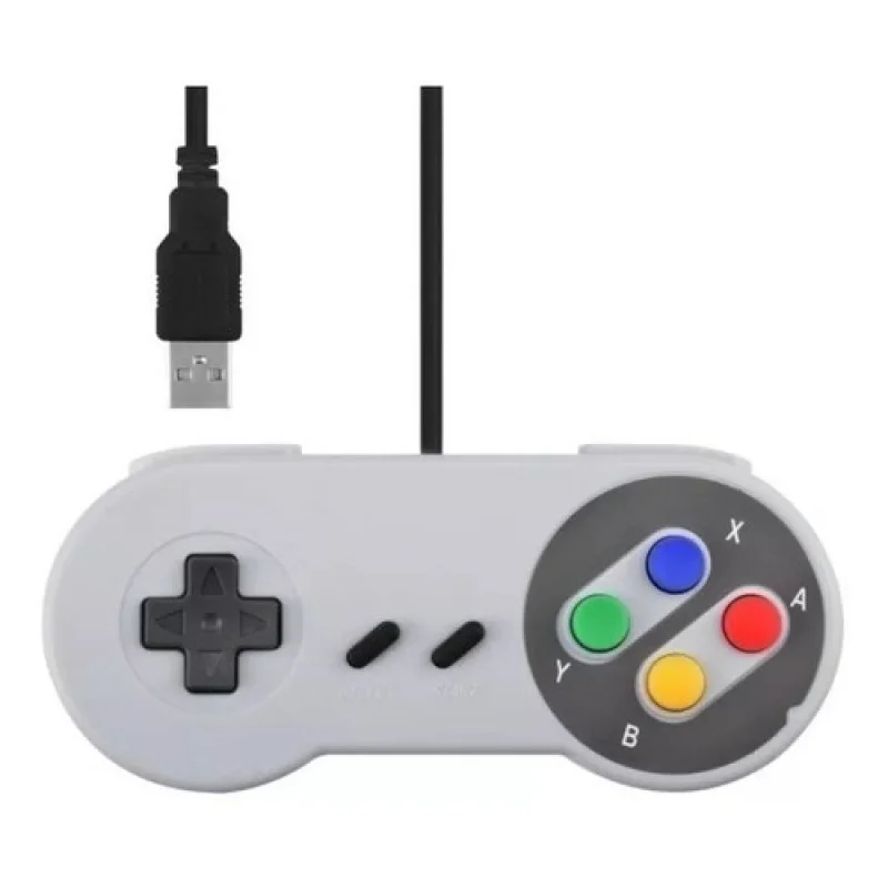 SNES/SFC Classic Controller Wired Gamepad Control 16-bit Retro Entertainment System Video Game Console Gaming Joypad Accessories