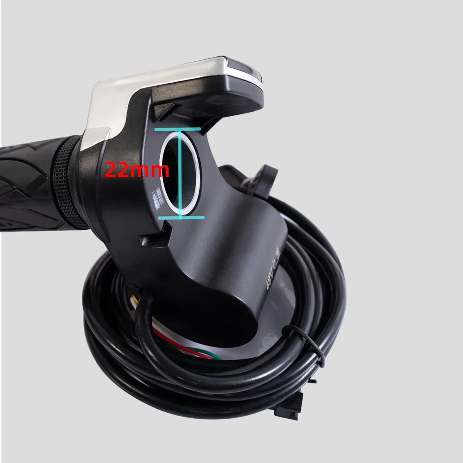 1pair E-Bike Throttle Handlebar 24V-72V Electric Scooter Tricycle Bicycle Grip Handlebar LED Display Practical Cycling Accessory