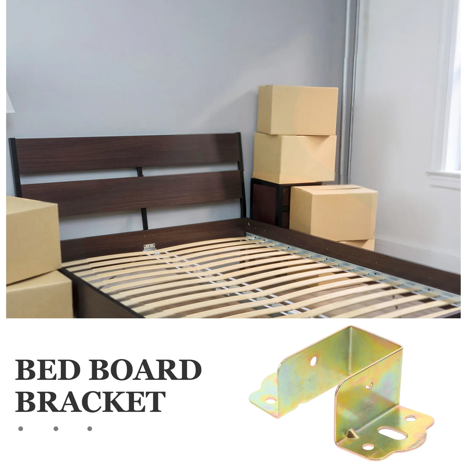 6 Pcs Bed Bracket Rail Connecting Fittings Hardware Accessories Iron Frame Connector