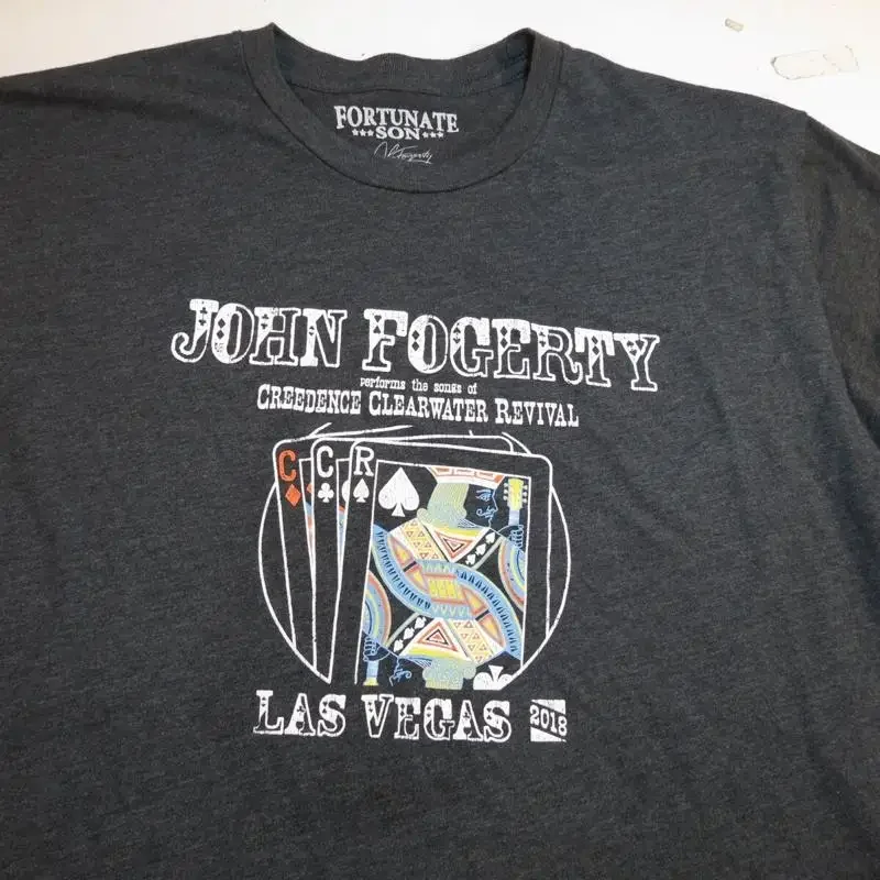 FORTUNATE SON JOHN FOGERTY CCR LAS VEGAS CONCERT TOUR T SHIRT Mens L