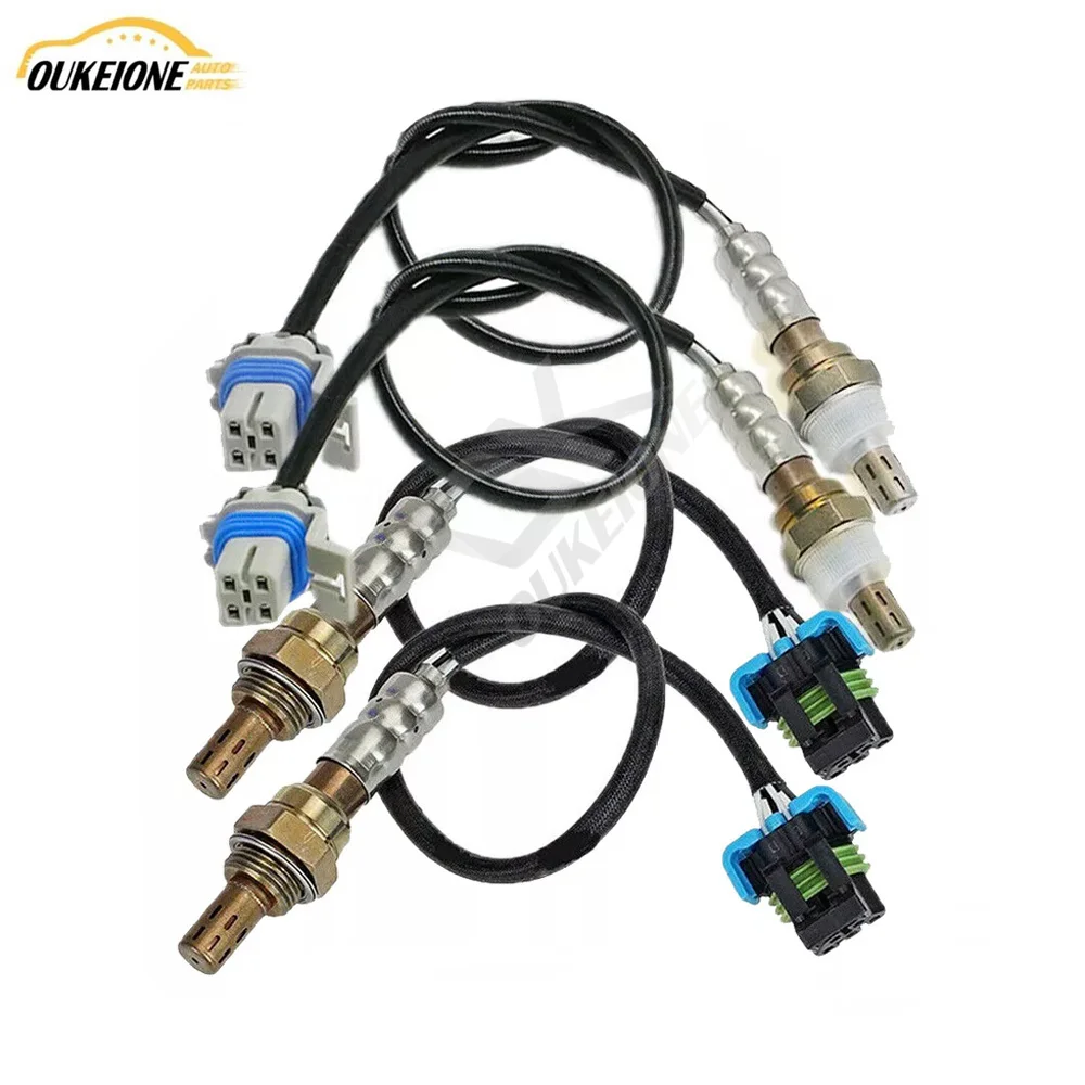 4Pcs 234-4669 234-4651 Upstream Downstream Oxygen Sensor Lambda for 2003-2006 Hummer H2 6.0L V8 GMC Sierra 1500 6.0L V8