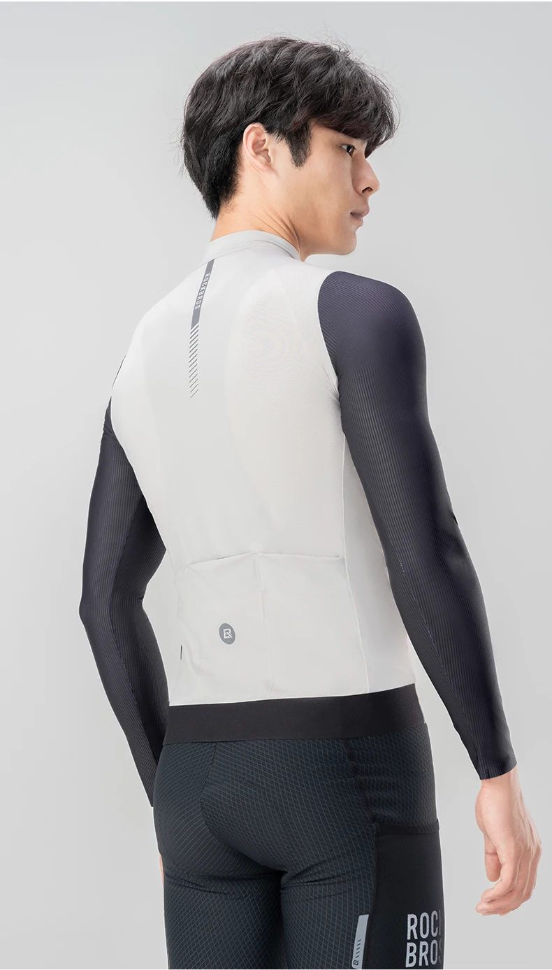 ROCKBROS Color Blocked Radtrikot Mann Sommer MTB Straße Atmungsaktiv Komfort Radfahren Maillot 3D Cut Racing Fahrradshirt – Detail 13
