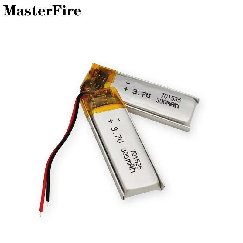 

2-10PCS 701535 3.7V 300mah Rechargeable Lithium Polymer Battery for Walkie-talkies Wireless Gamepad Hearing Aid Massager Cell