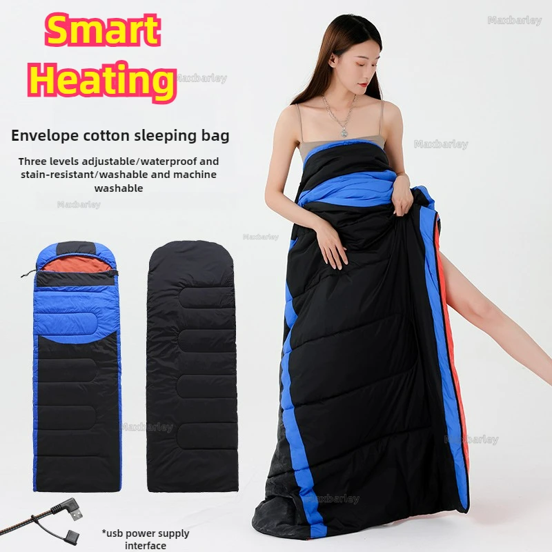 الذكية شحن التدفئة كيس النوم التخييم كيس النوم بطانية الشتاء موسم الشتاء الظهر سيارة التخييم المشي لمسافات طويلة الصيد #2