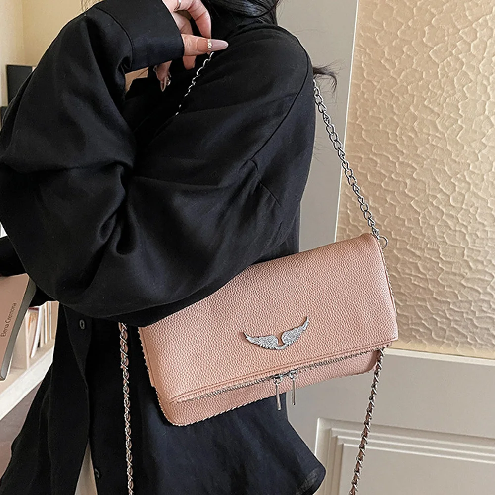 Light luxury small square bag for women, 2026 new fashionable and simple chain bag, high-end single shoulder bag, vintage messen image 4