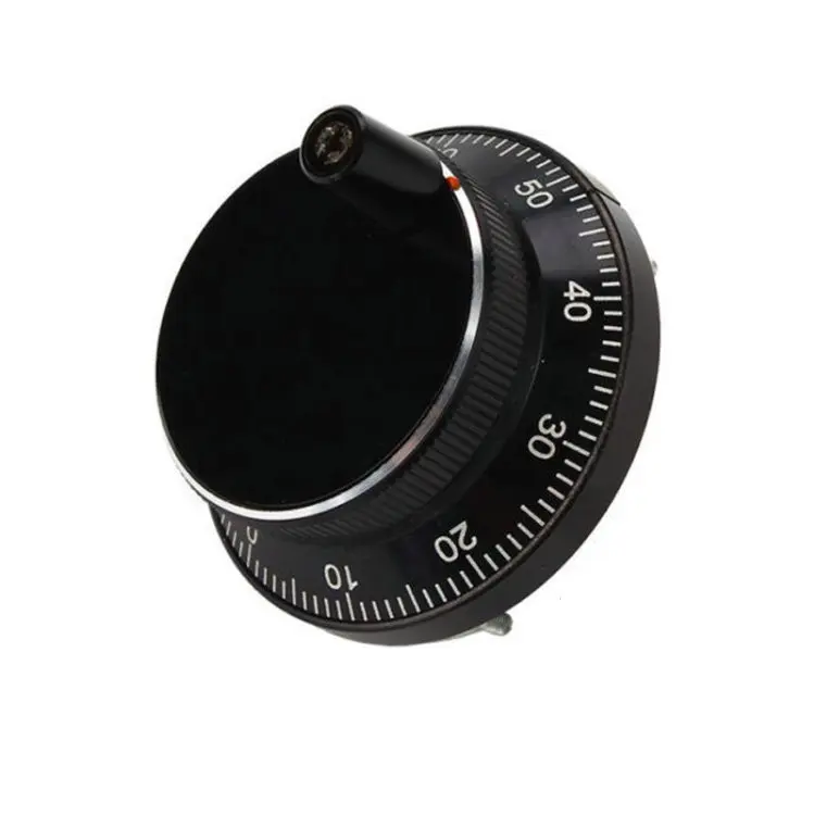 

Black/Silver 60mm 5V100PPR Pulser 6 Terminal CNC HandWheel Pulse Generator